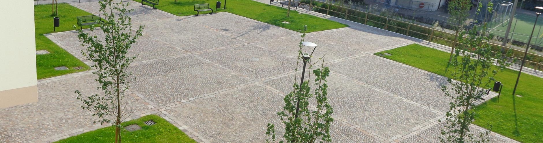 Pavimenti per esterni in porfido trentino